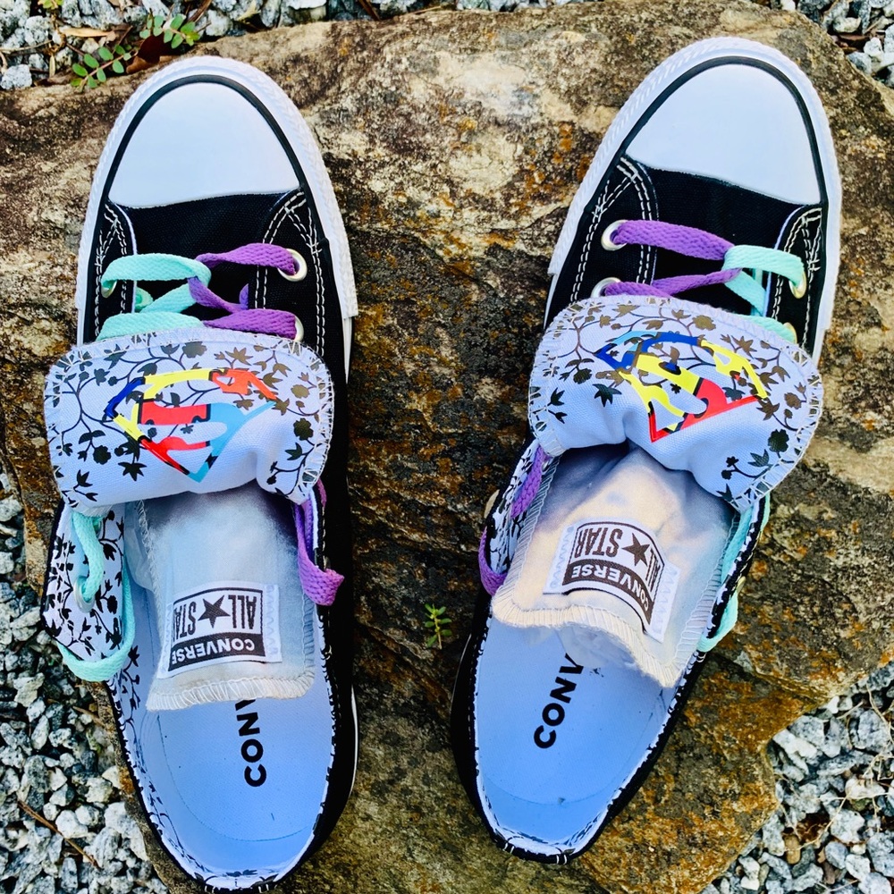 Autism Converse All Star Superwoman Ladies Shoe - Picture 6 of 6